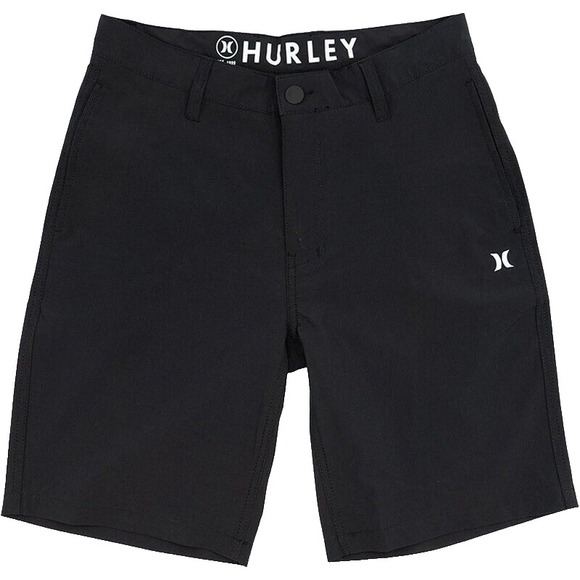 HURLEY Men Black Regular Fit Quick Dry Hybrid Casual Walk 4 way Stretch Short 40 - Picture 1 of 5